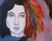 Woman Dreaming of Color